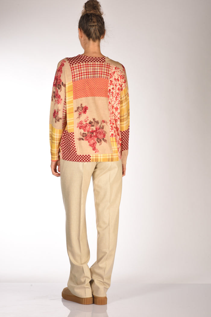 In Bed With You Maglia Stampata Beige/multicolor Donna - 5