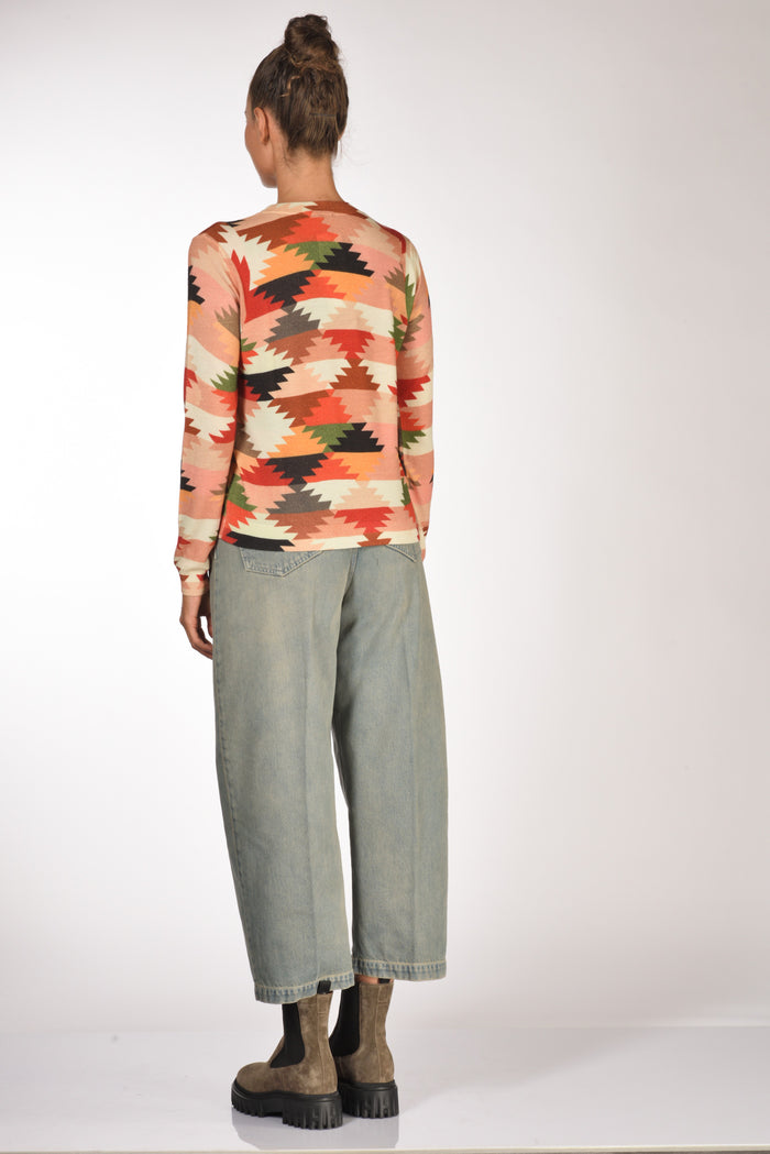 In Bed With You Maglia Stampata Arancio/multicolor Donna - 5