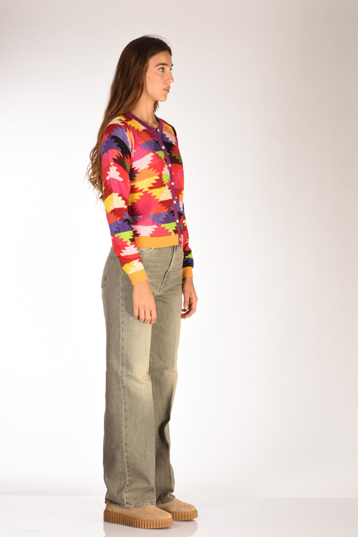 In Bed With You Maglia Stampata Multicolor Donna - 4
