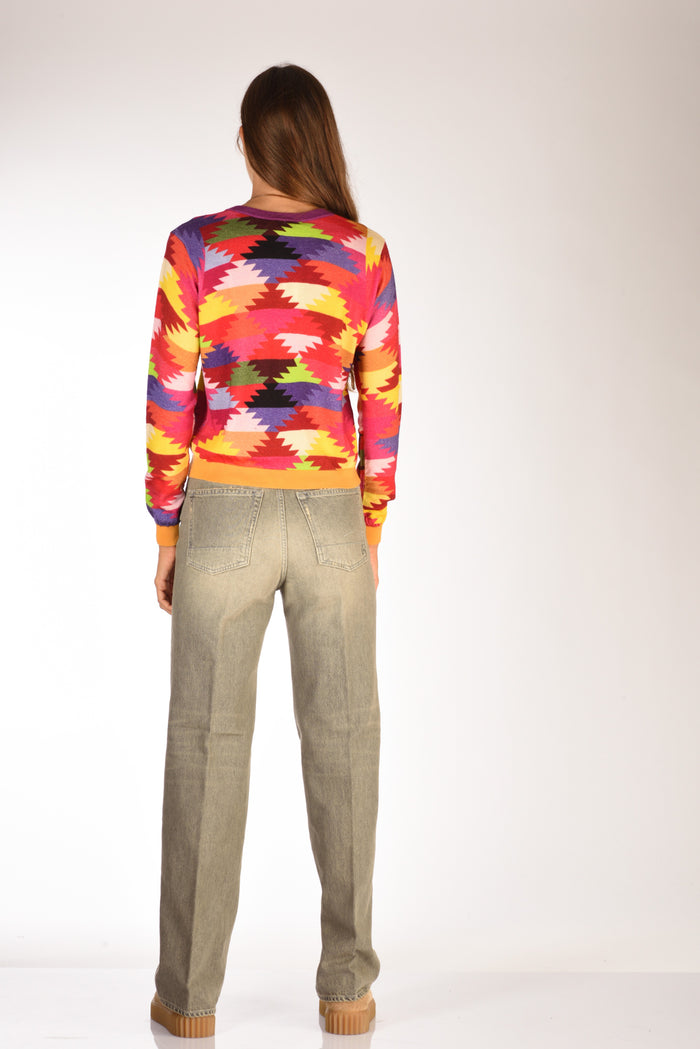 In Bed With You Maglia Stampata Multicolor Donna - 5
