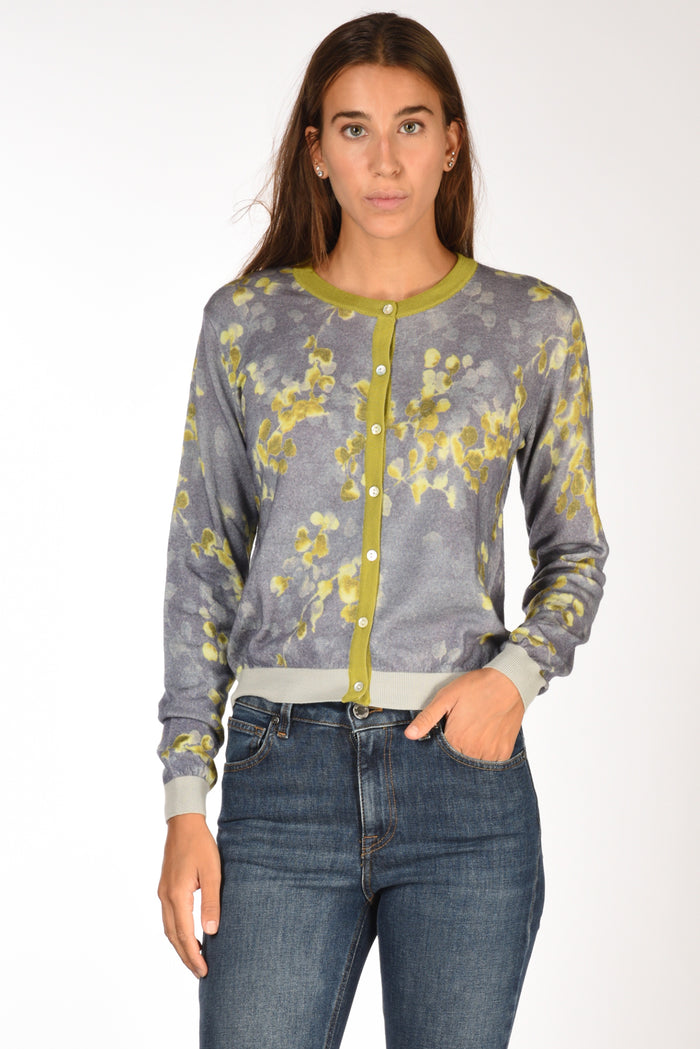 In Bed With You Maglia Stampata Viola/verde/giallo Donna - 1