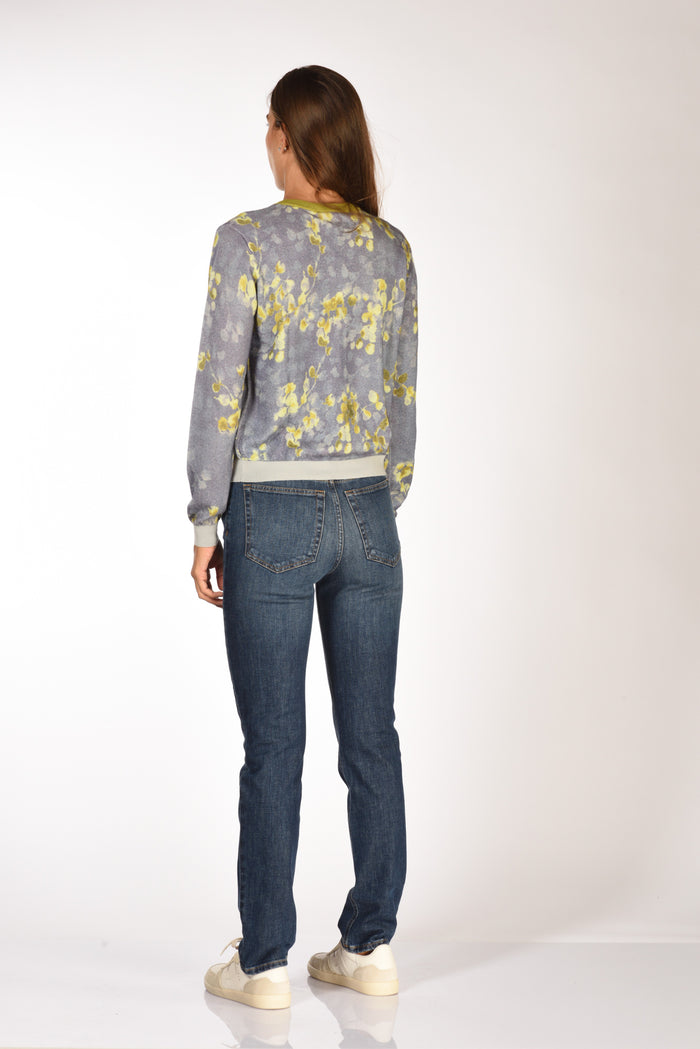 In Bed With You Maglia Stampata Viola/verde/giallo Donna - 5