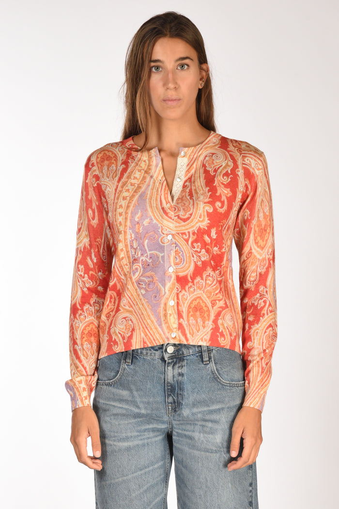 In Bed With You Maglia Stampata Arancio/multicolor Donna - 2