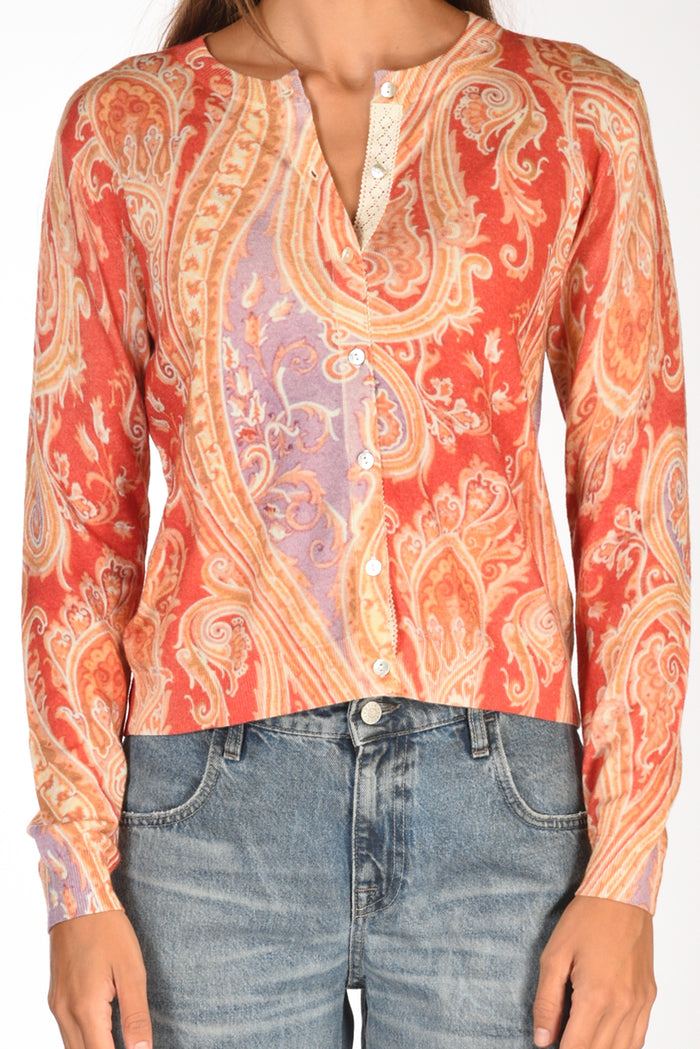 In Bed With You Maglia Stampata Arancio/multicolor Donna - 3