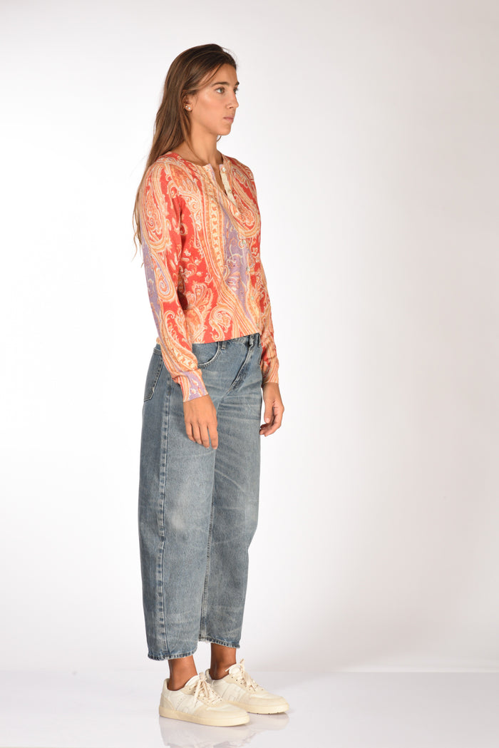 In Bed With You Maglia Stampata Arancio/multicolor Donna - 4