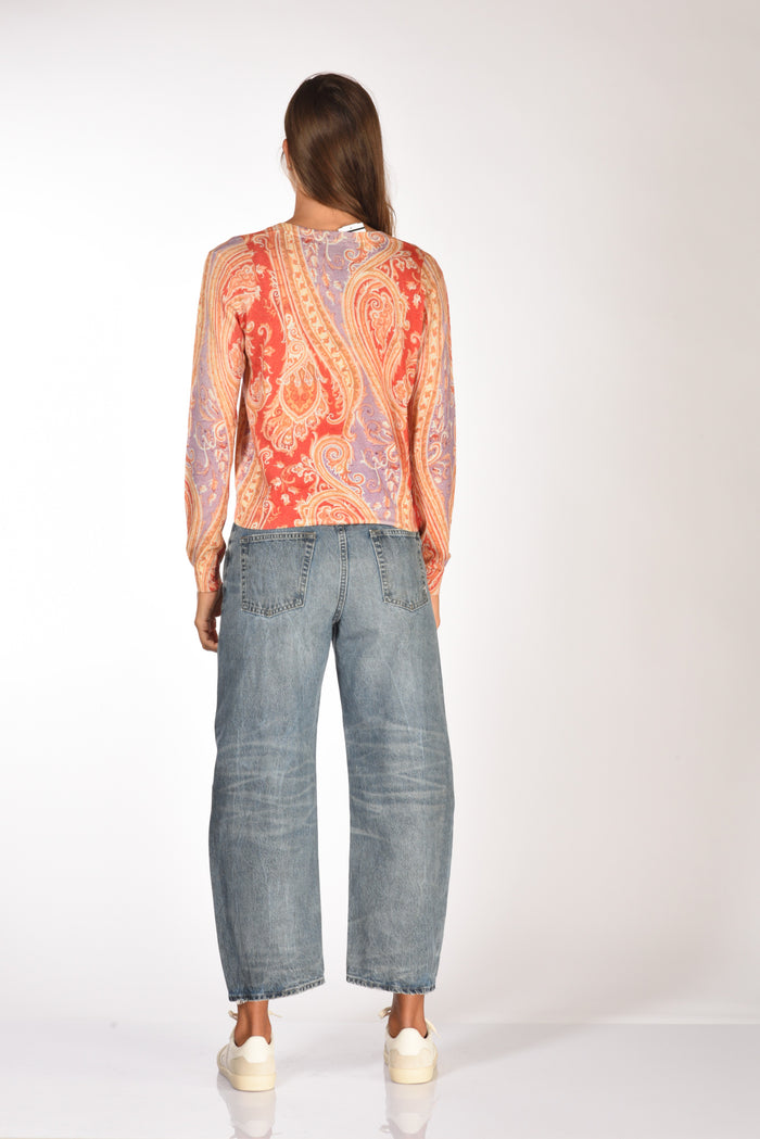 In Bed With You Maglia Stampata Arancio/multicolor Donna - 5