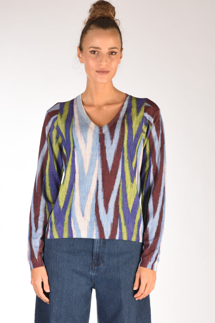 In Bed With You Maglia Stampata Multicolor Donna - 2