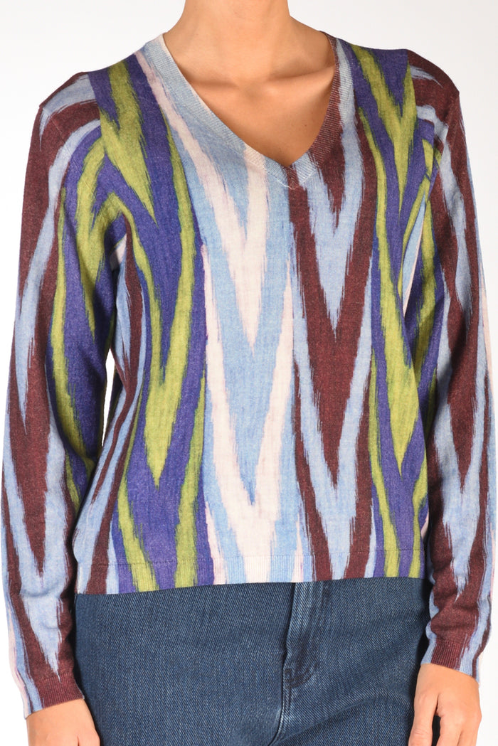 In Bed With You Maglia Stampata Multicolor Donna - 3