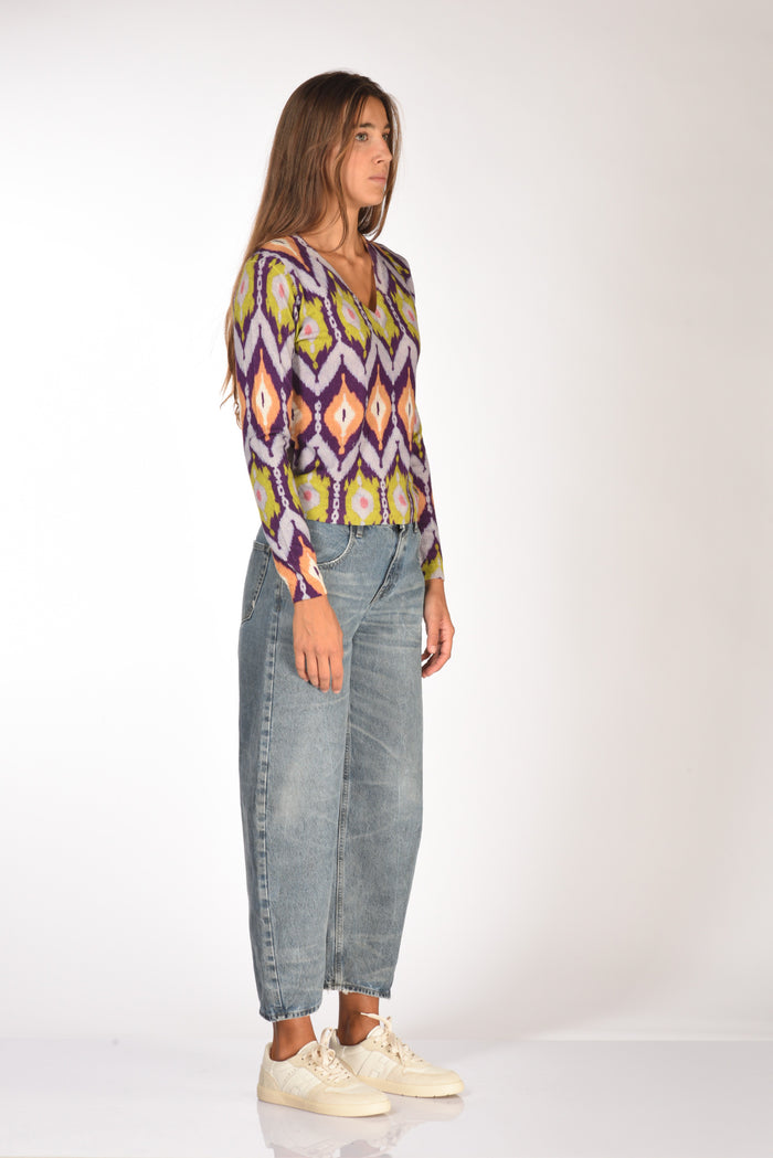 In Bed With You Maglia Stampata Viola/multi Donna - 4