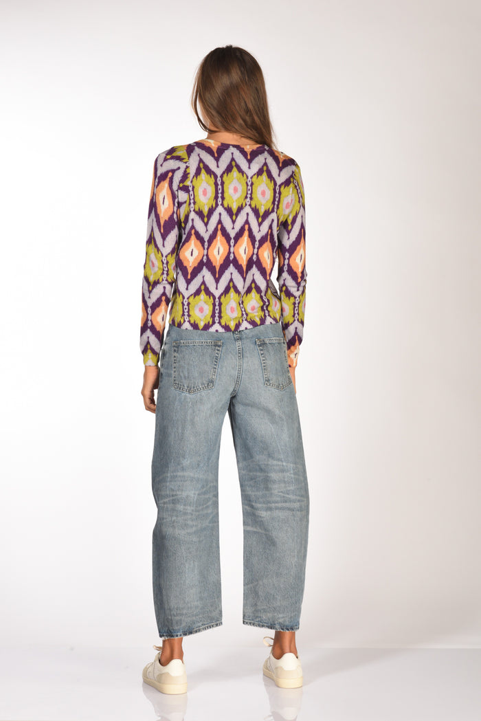 In Bed With You Maglia Stampata Viola/multi Donna - 5