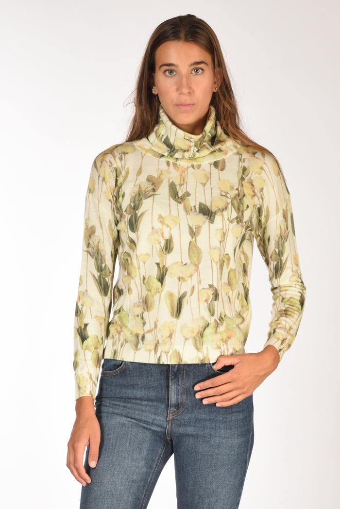 In Bed With You Maglia Stampata Bianco/verde Donna - 1
