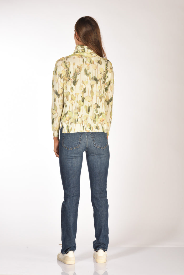 In Bed With You Maglia Stampata Bianco/verde Donna - 5