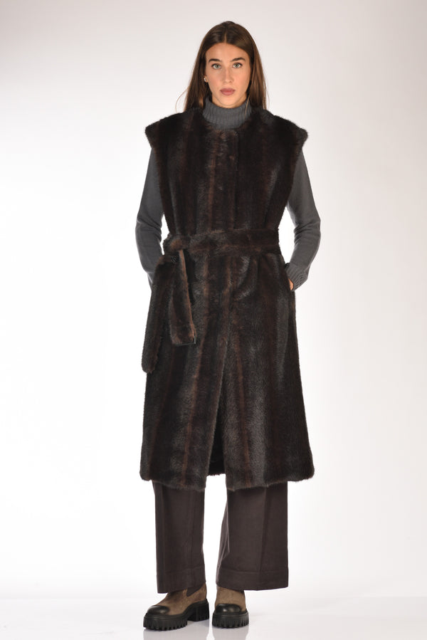 Stand Studio Cappotto Klara Marrone Scuro Donna
