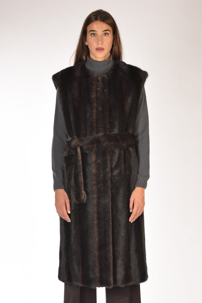 Stand Studio Cappotto Klara Marrone Scuro Donna - 2