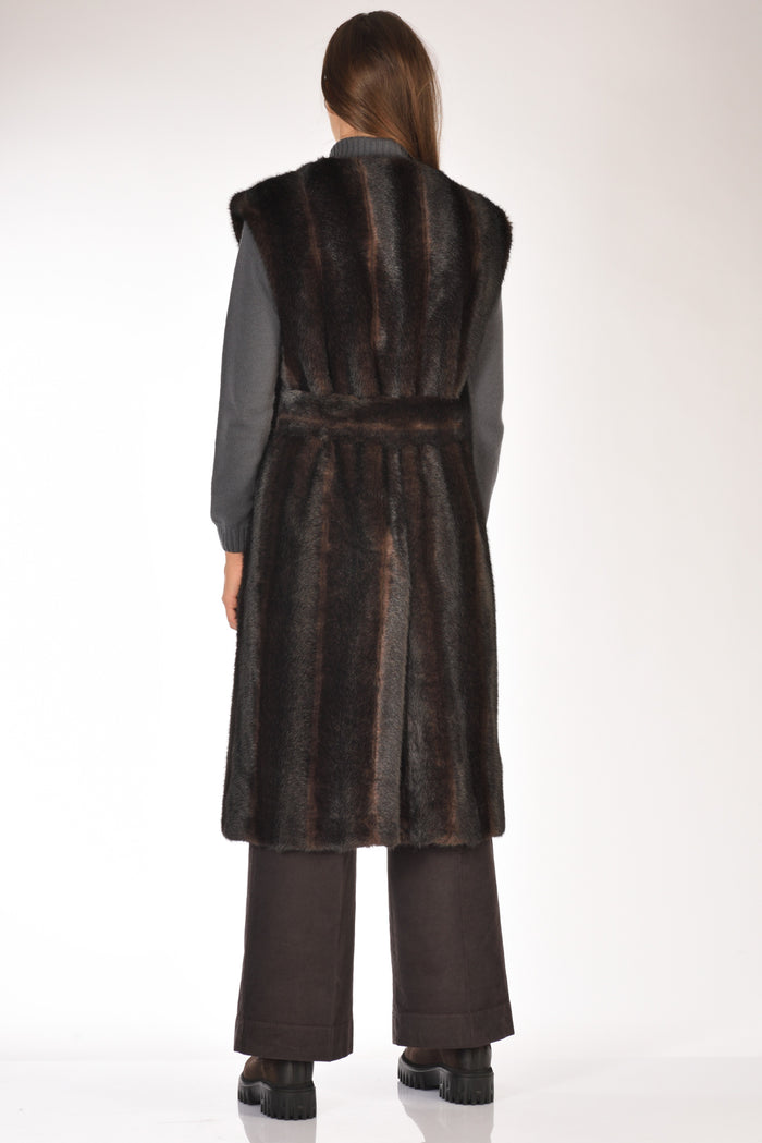 Stand Studio Cappotto Klara Marrone Scuro Donna - 5