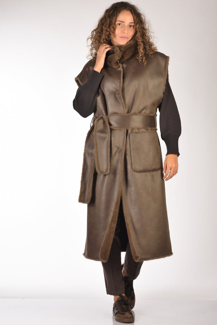Stand Studio Cappotto Oaklynn Marrone Donna - 2