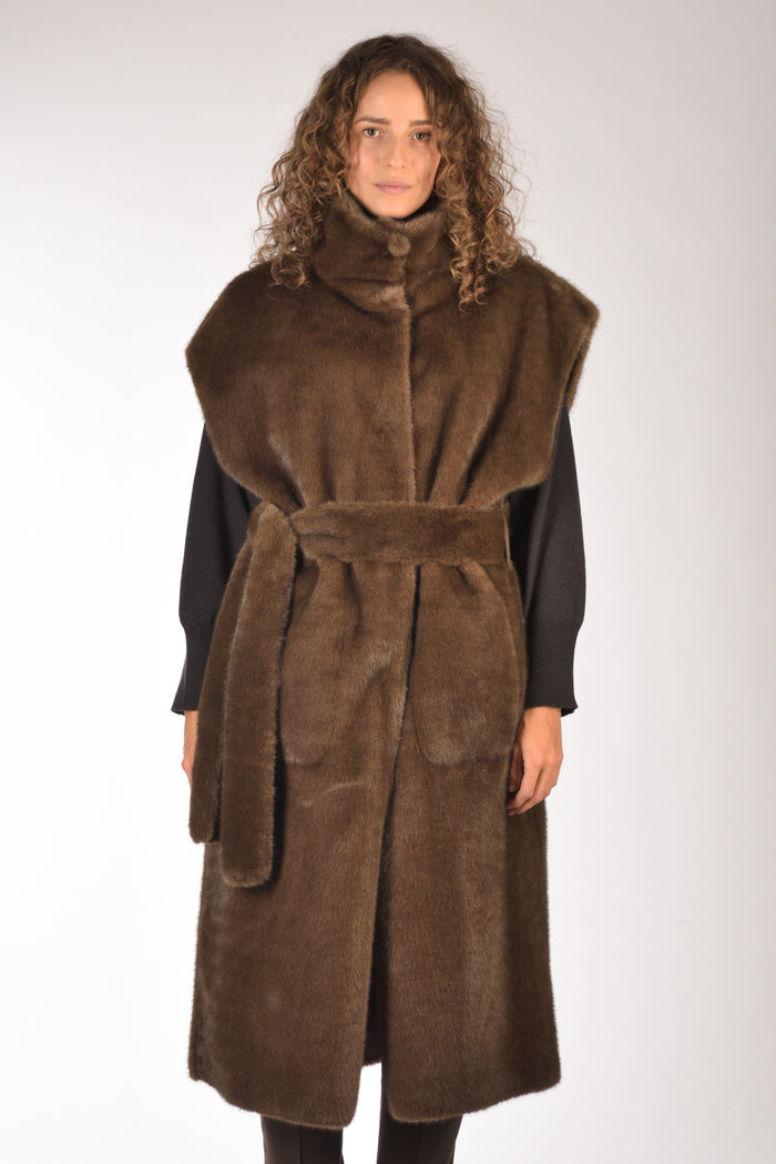 Stand Studio Cappotto Oaklynn Marrone Donna - 3