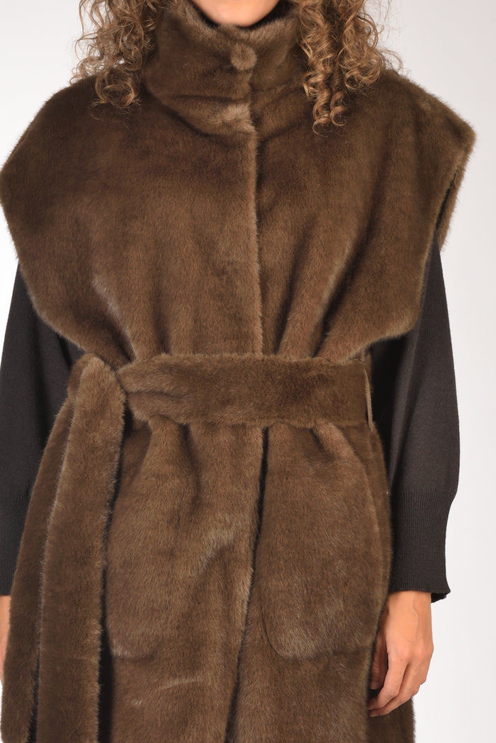 Stand Studio Cappotto Oaklynn Marrone Donna - 4