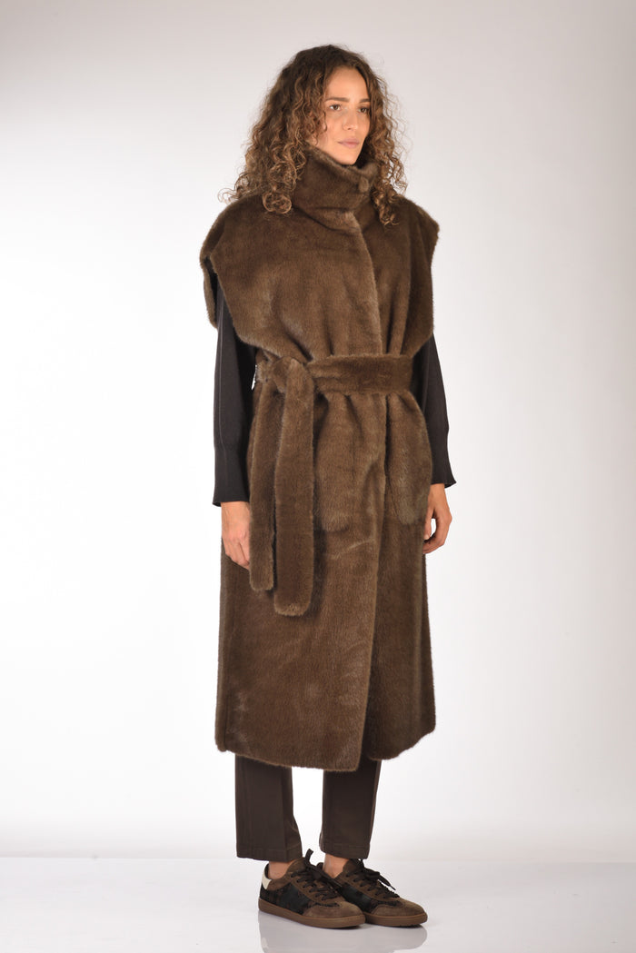Stand Studio Cappotto Oaklynn Marrone Donna - 5