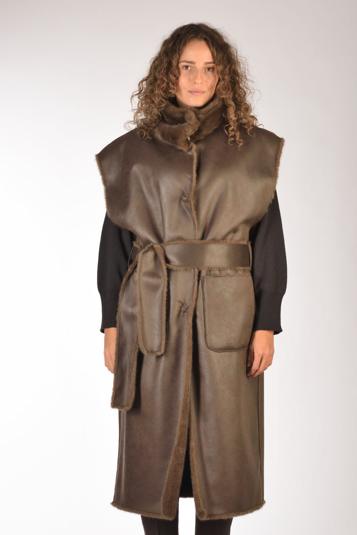 Stand Studio Cappotto Oaklynn Marrone Donna - 8