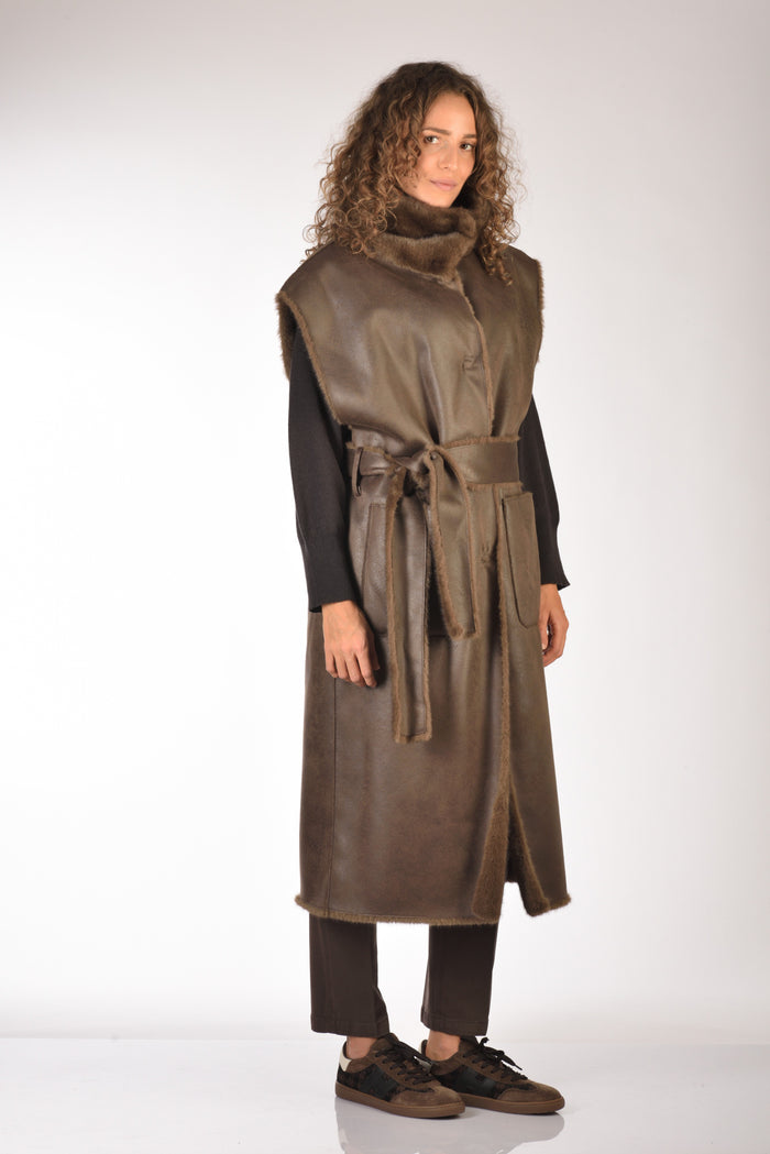 Stand Studio Cappotto Oaklynn Marrone Donna - 9