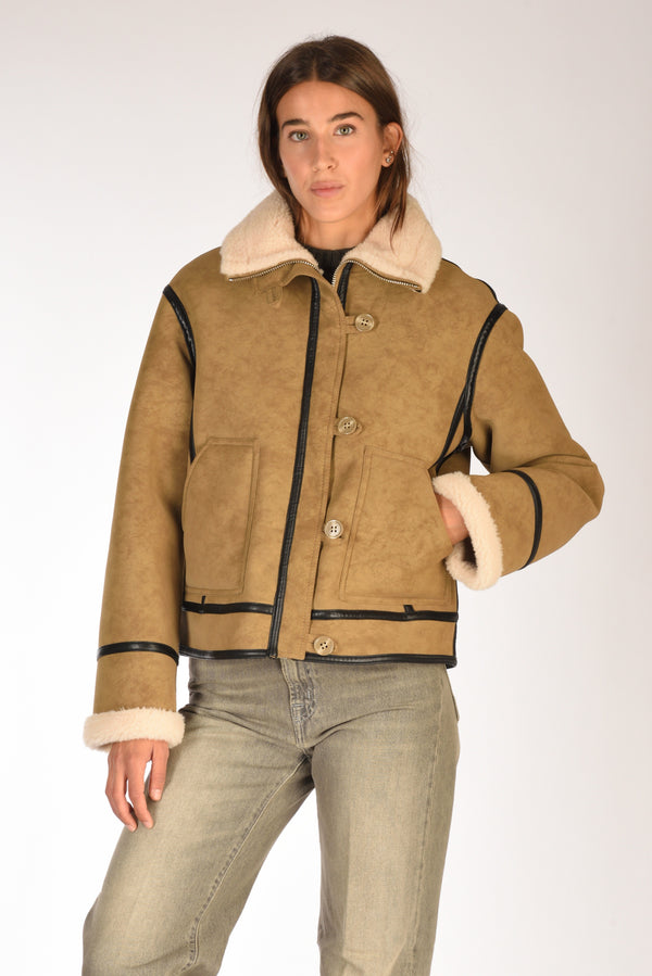 Stand Studio Giacca Dara Beige/nero Donna
