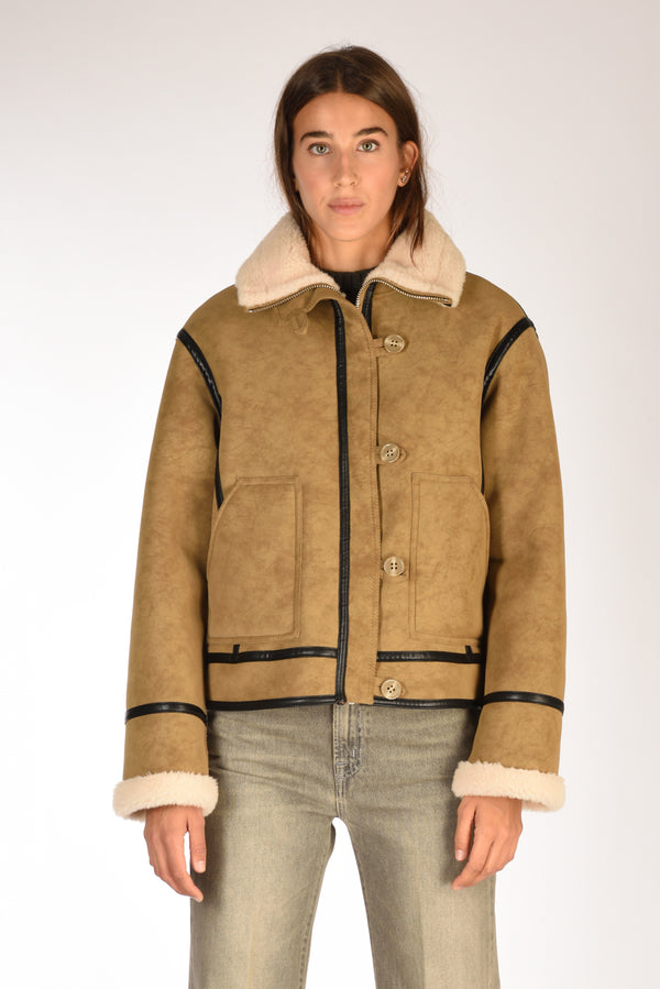 Stand Studio Giacca Dara Beige/nero Donna-2