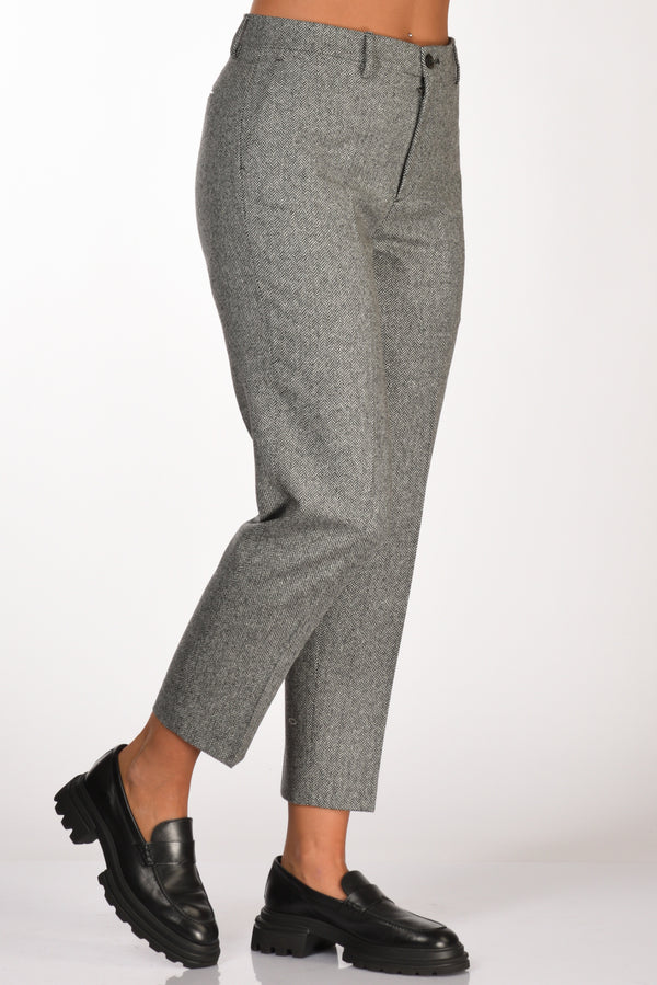 Berwich Pantalone Chicca Bianco/nero Donna