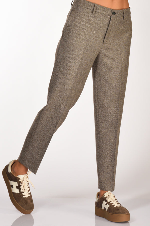 Berwich Pantalone Chicca Grigio Chiaro/grigio Scuro Donna