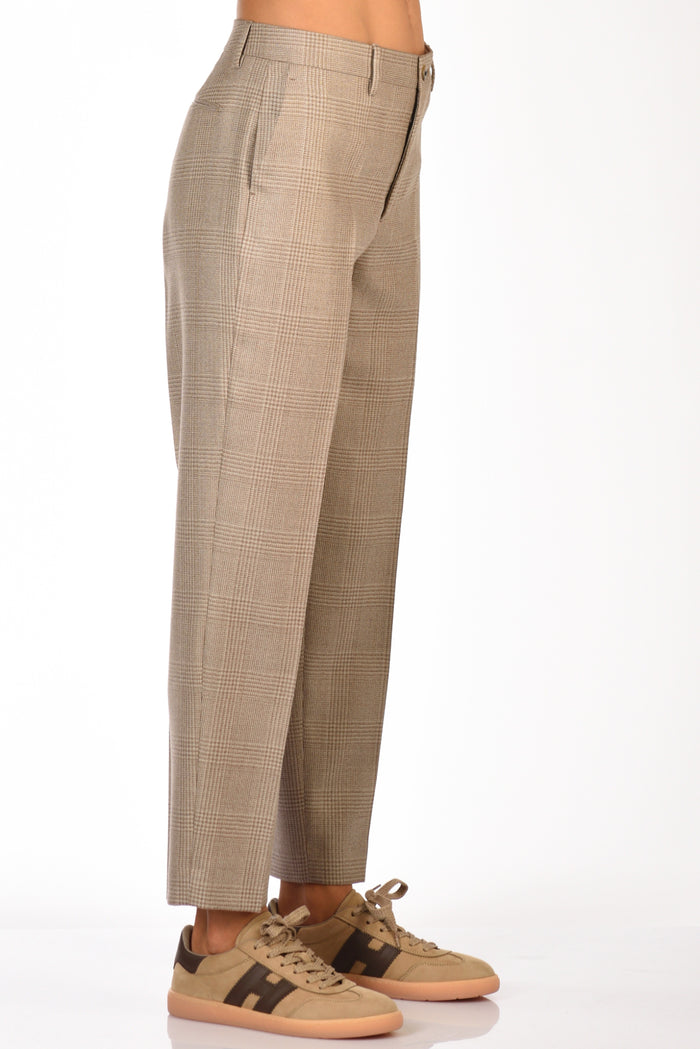 Berwich Pantalone Chicca Marrone/beige Donna - 5