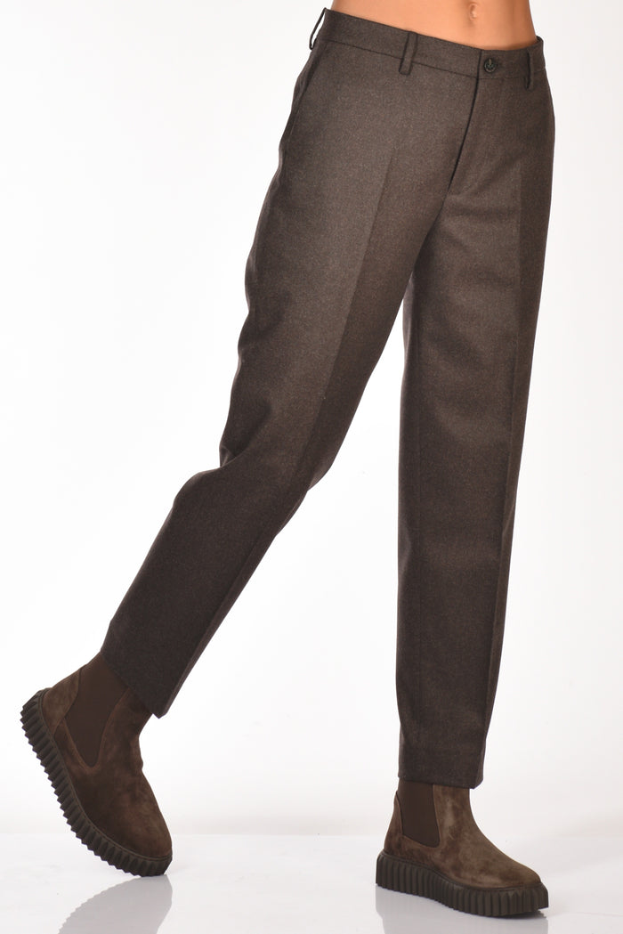 Berwich Pantalone Chicca Marrone Donna - 1