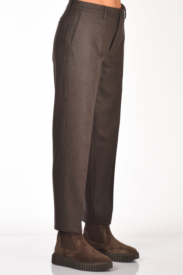 Berwich Pantalone Chicca Marrone Donna - 4