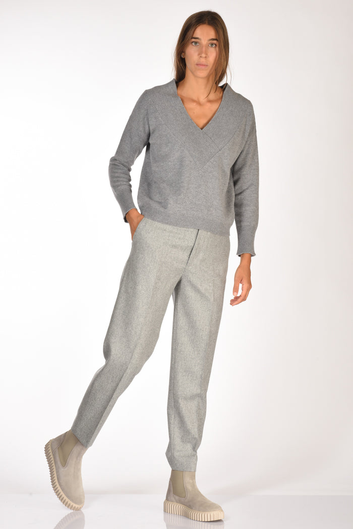Berwich Pantalone Chicca Grigio Chiaro Donna - 2