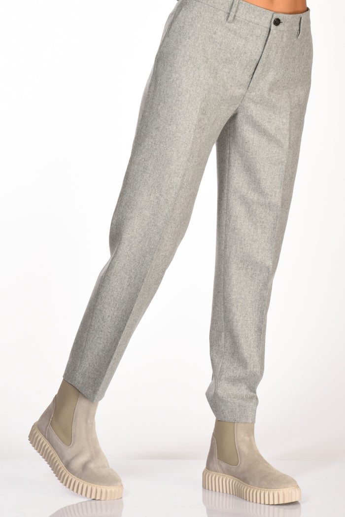 Berwich Pantalone Chicca Grigio Chiaro Donna - 5