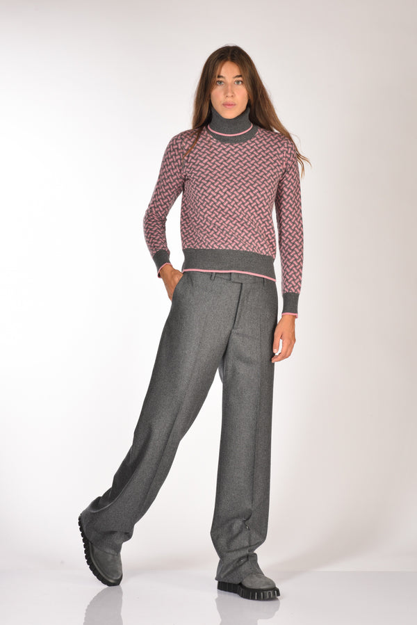 Berwich Pantalone Patrizia Grigio Donna-2