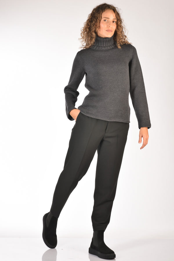 Berwich Pantalone Chicca Nero Donna-2