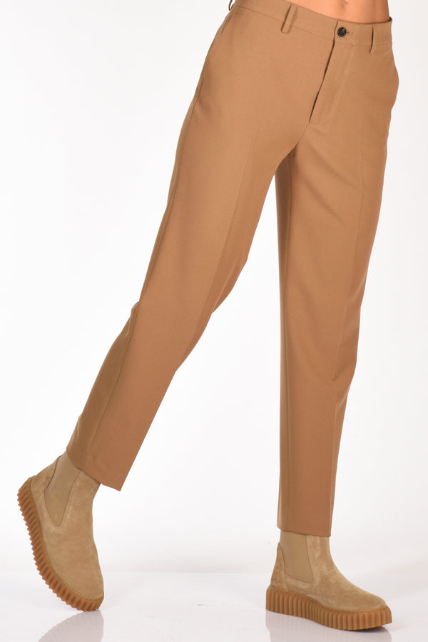 Berwich Pantalone Chicca Beige Cammello Donna