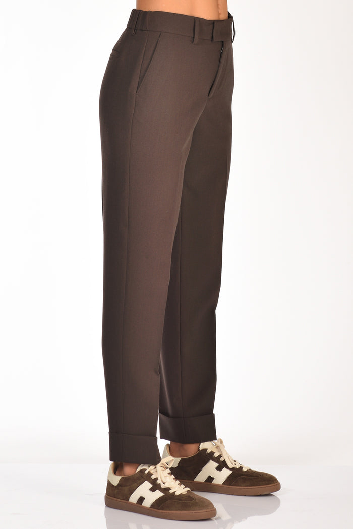 Berwich Pantalone Alice Marrone Donna - 4
