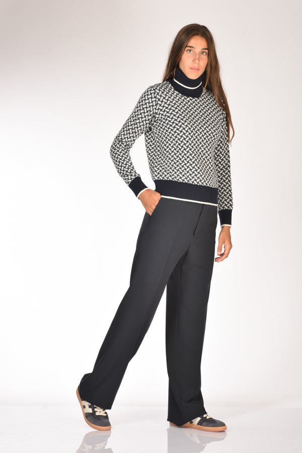 Berwich Pantalone Patrizia Blu Donna-2