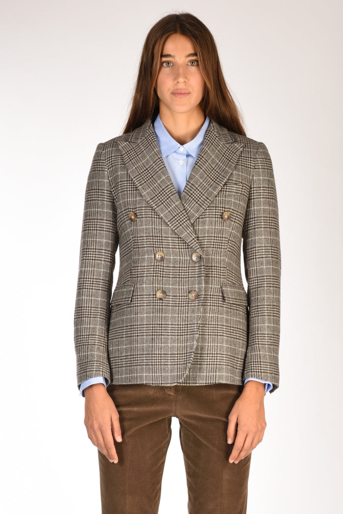 Kiltie Giacca Lauren Marrone/beige Donna - 2