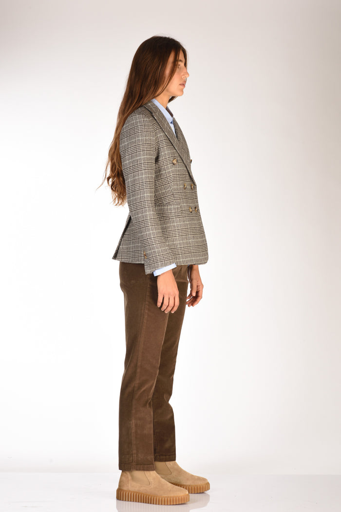 Kiltie Giacca Lauren Marrone/beige Donna - 4