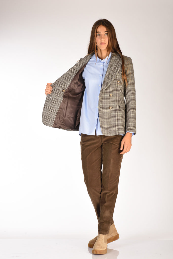 Kiltie Giacca Lauren Marrone/beige Donna - 6