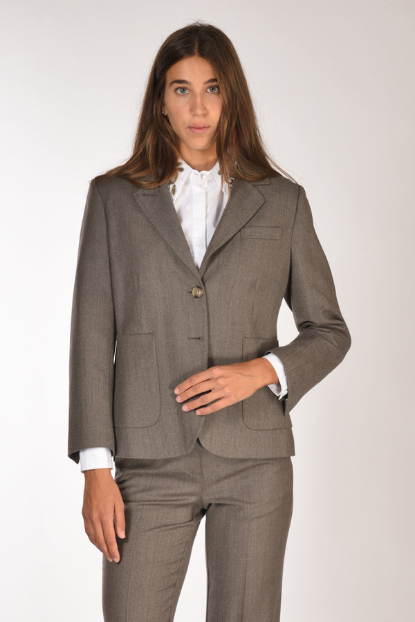 Kiltie Giacca Lin Marrone Scuro Donna