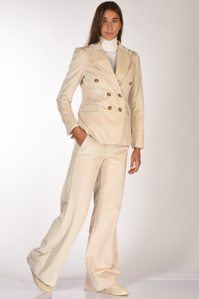 Kiltie Pantalone Andrea Beige Chiaro Donna - 2