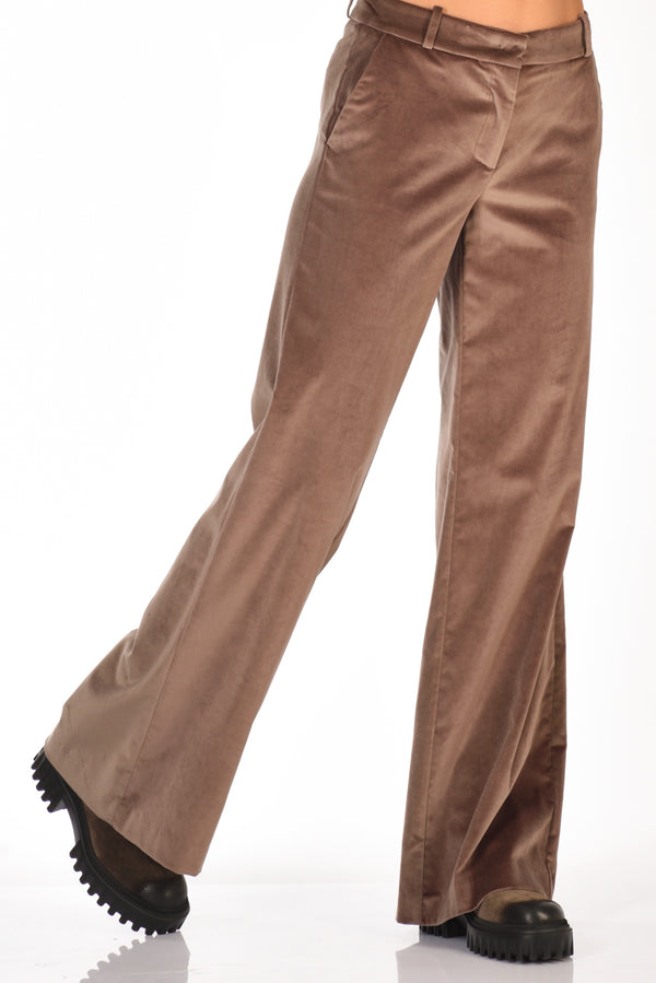 Kiltie Pantalone Andrea Marrone Chiaro Donna