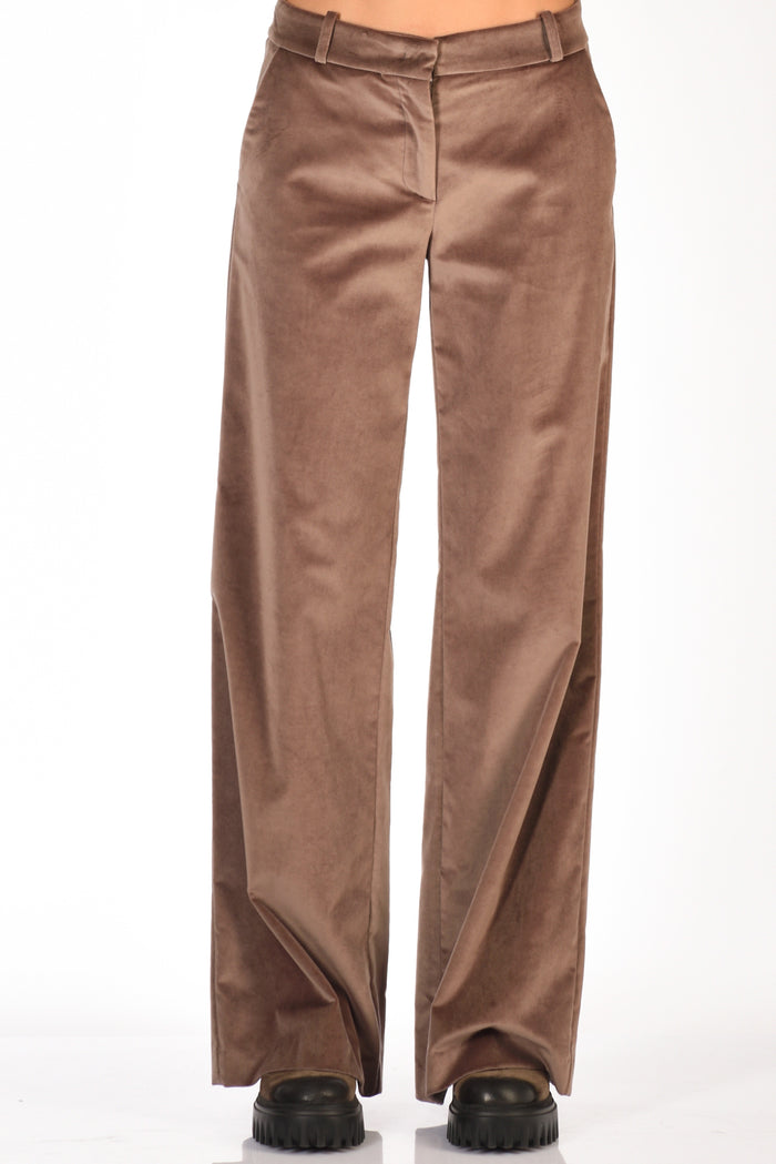 Kiltie Pantalone Andrea Marrone Chiaro Donna - 3