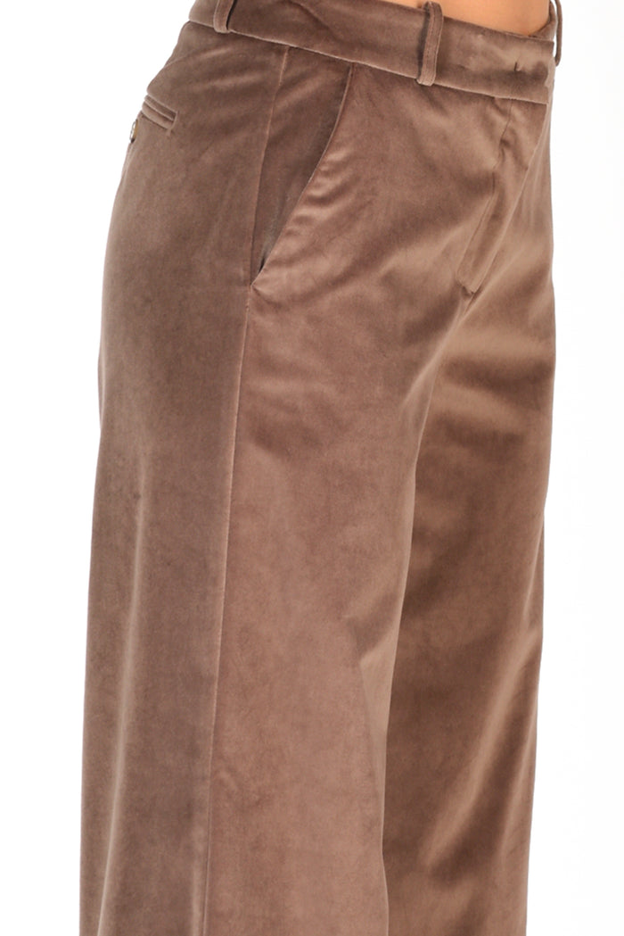 Kiltie Pantalone Andrea Marrone Chiaro Donna - 4