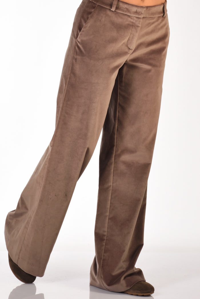 Kiltie Pantalone Andrea Marrone Chiaro Donna - 5