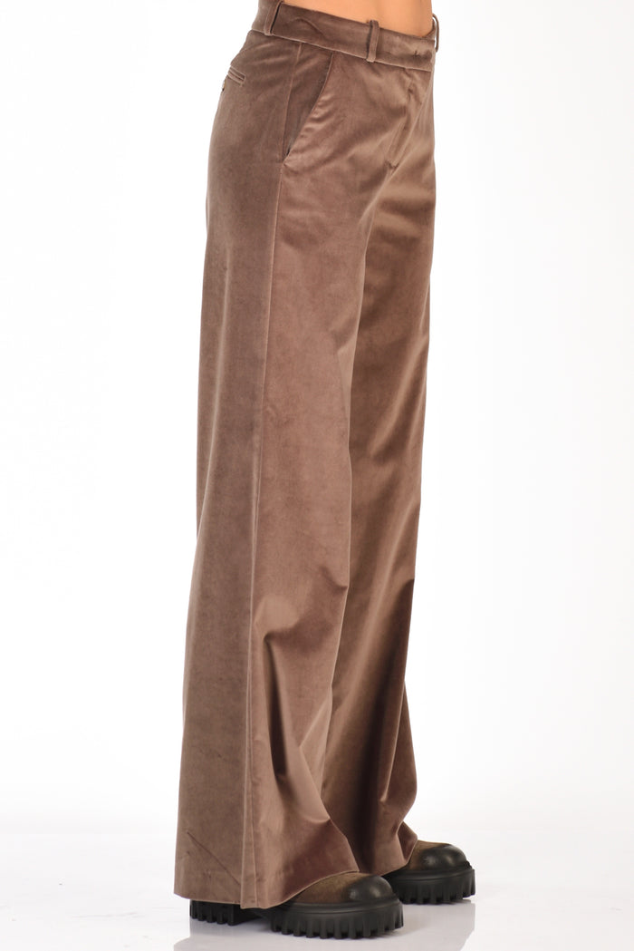 Kiltie Pantalone Andrea Marrone Chiaro Donna - 5