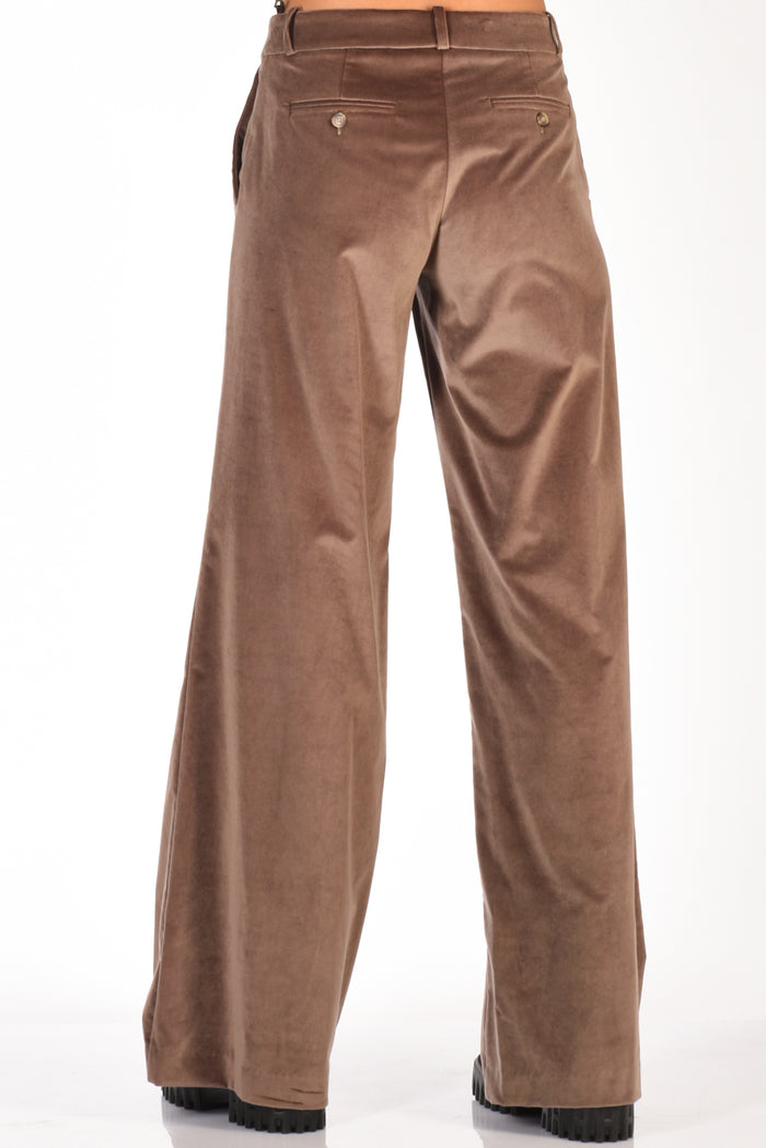 Kiltie Pantalone Andrea Marrone Chiaro Donna - 6